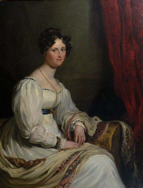 Portrait of a young lady in an interior 1826